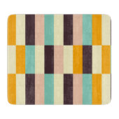 Colorful geometric pattern with vertical stripes  schneidebrett (Vorderseite)