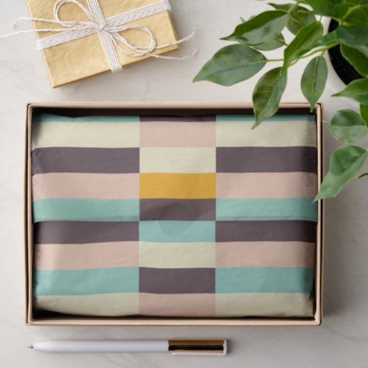 Colorful geometric pattern with vertical stripes seidenpapier (Geschenk)