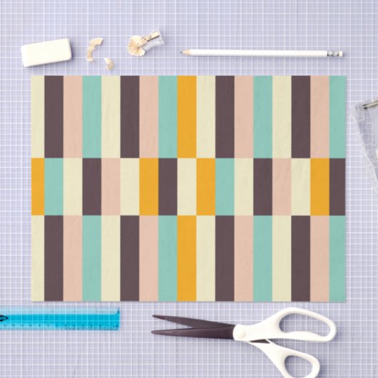 Colorful geometric pattern with vertical stripes  seidenpapier (Handwerk)