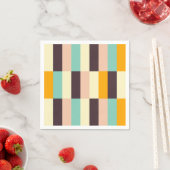 Colorful geometric pattern with vertical stripes  serviette (Beispiel)