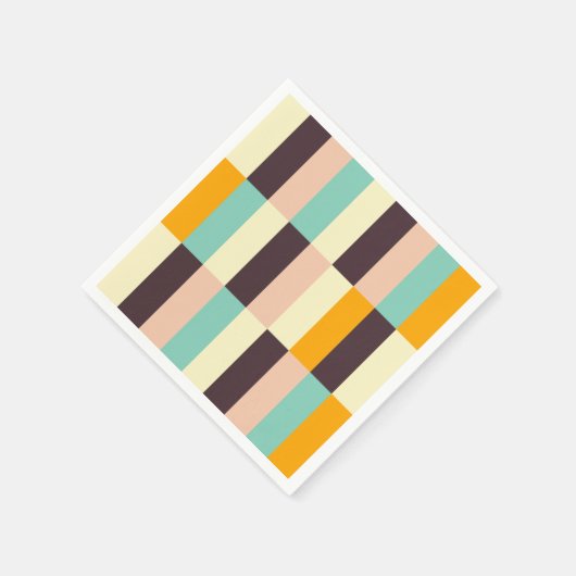 Colorful geometric pattern with vertical stripes  serviette (Ecke)