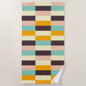 Colorful geometric pattern with vertical stripes  strandtuch (Vorderseite)