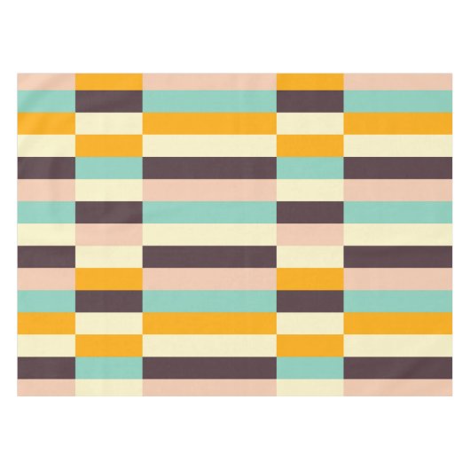 Colorful geometric pattern with vertical stripes  tischdecke (Vorderseite (Horizontal))