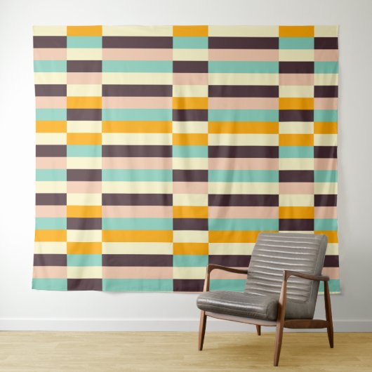 Colorful geometric pattern with vertical stripes  wandteppich (Beispiel (Horizontal))
