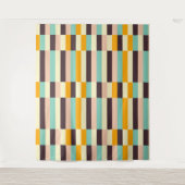 Colorful geometric pattern with vertical stripes  wandteppich (Vorderseite)