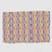 Colorful geometric patterned towels  golfhandtuch (Horizontal)