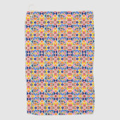 Colorful geometric patterned towels  golfhandtuch (Vorderseite)