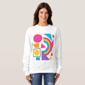 Colorful Geometric Shapes - Abstract Modern Design Sweatshirt (Vorne ganz)