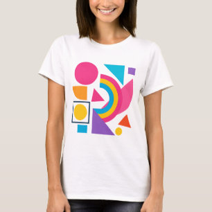 Colorful Geometric Shapes - Abstract Modern Design T-Shirt