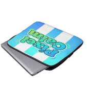 Colorful Geometric Spectrum Design Laptopschutzhülle (Vorne Knopf)