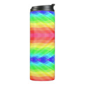 Colorful geometric travel mug with a rainbow thermosbecher (Nach links gedreht)