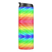 Colorful geometric travel mug with a rainbow thermosbecher (Nach rechts gedreht)