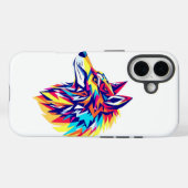 Colorful Geometric Wolf iPhone / iPad case (Rückseite (Horizontal))