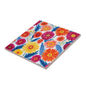 Colorful Gerbera Daisies Floral Fliese (Seite)