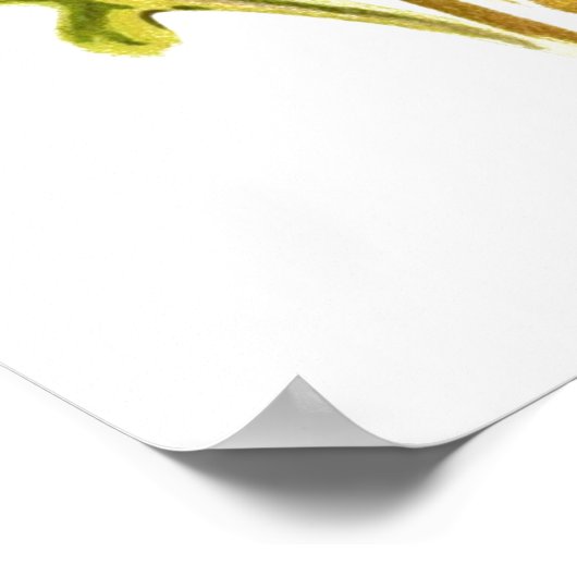 Colorful Gerbera Daisy Wallart Poster (Ecke)