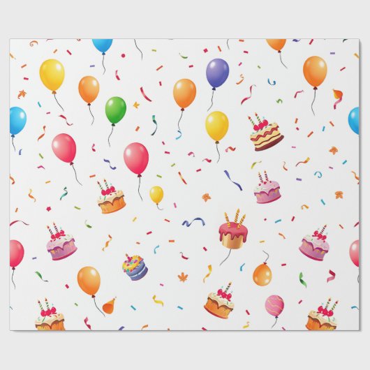 Colorful Gift Wrapping Paper Geschenkpapier (Flach)
