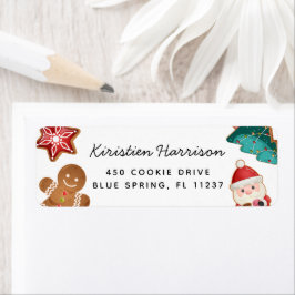 Colorful Gingerbread Santa Christmas Cookies