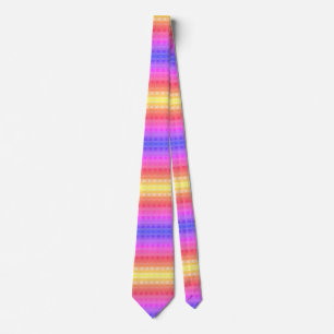 Colorful Gingham Pattern Neck Tie Krawatte