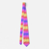 Colorful Gingham Pattern Neck Tie Krawatte (Rückseite)