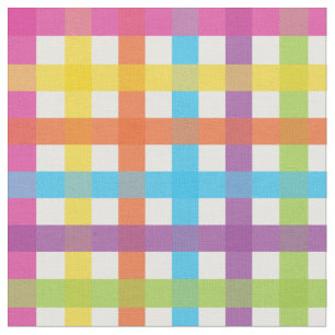 Colorful Gingham Stoff