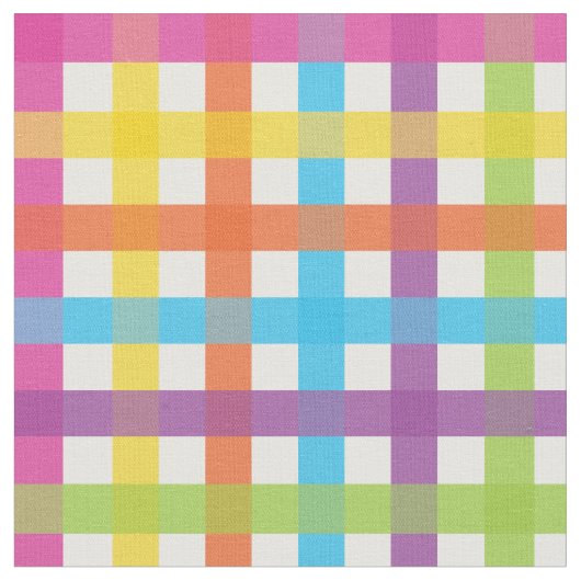 Colorful Gingham Stoff (Nahaufnahme)