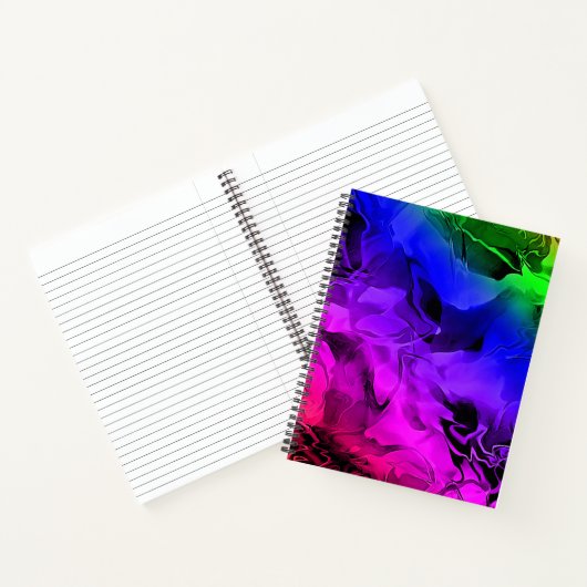 Colorful Girly Modern Chic Stilliches Notebook Notizblock (Innenseite)