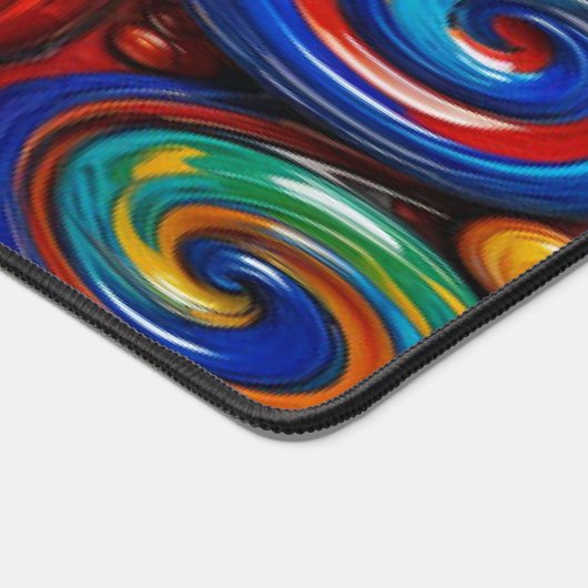 Colorful Glass Swirls - Desk Mat Schreibtischunterlage (Ecke)