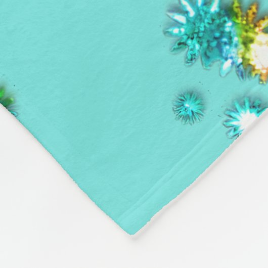 Colorful Glittery Confetti Fleecedecke (Ecke)