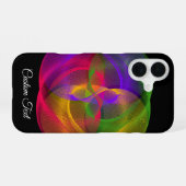 Colorful Glossy Finish Geometric iPhone 16 Case Hülle (Rückseite (Horizontal))