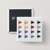 Colorful Glossy Metal Play Buttons (Vorne & Hinten)