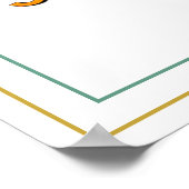 Colorful Gods Grace Is Sufficient Clean Scripture Poster (Ecke)