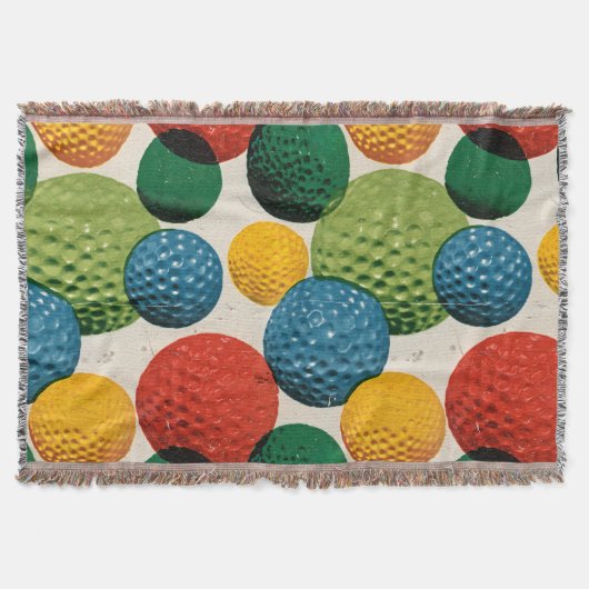 Colorful Golf Ball Pattern Decke (Vorderseite)