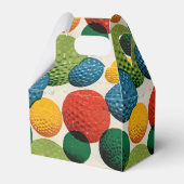 Colorful Golf Ball Pattern Geschenkschachtel (Rückseite)