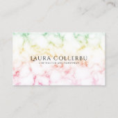 Colorful Gradient Marble Texture  Business Card Visitenkarte (Vorderseite)