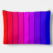 Colorful Gradient Stripes Zubehörtasche (Rückseite)