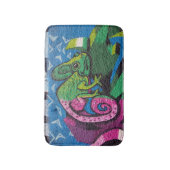 Colorful Graffiti Chameleon Badematte (Vorderseite Vertikal)