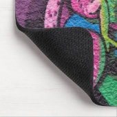 Colorful Graffiti Chameleon Mousepad (Ecke)