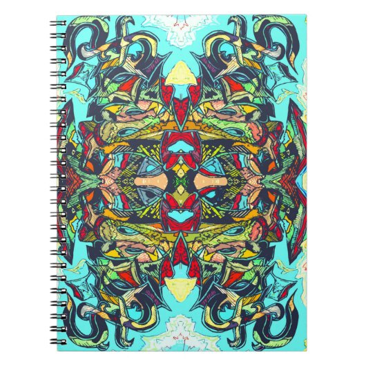 Colorful Graffiti Piece Notizblock (Vorderseite)