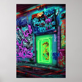 Colorful Graffiti Street Art - Das perfekte Gesche Poster
