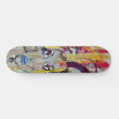 Colorful Graffiti Street Art Dd Brand Skateboard (Horizontal)