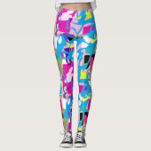 Colorful Grafitti Splash Leggings (Vorderseite)