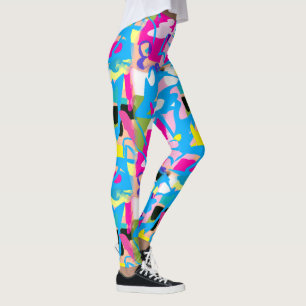Colorful Grafitti Splash Leggings