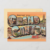 Colorful Grand Canyon Postcard Postkarte (Vorne/Hinten)