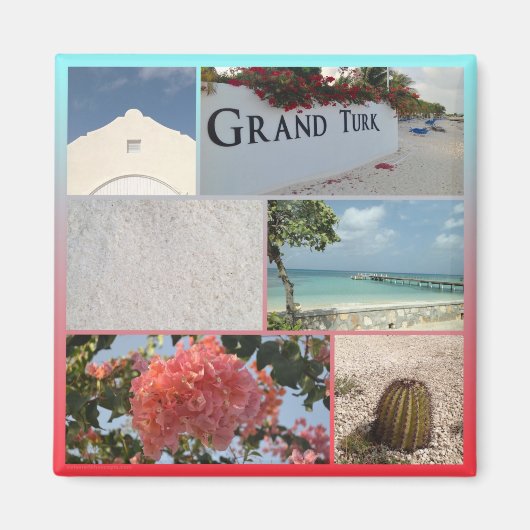 Colorful Grand Turk Foto Magnet (Vorne)