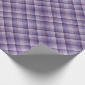 Colorful Grape Lavender Magenta Blue Purple Stripe Geschenkpapier (Ecke)