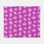Colorful Graphic Nature Pattern Fleecedecke (Vorderseite (Horizontal))