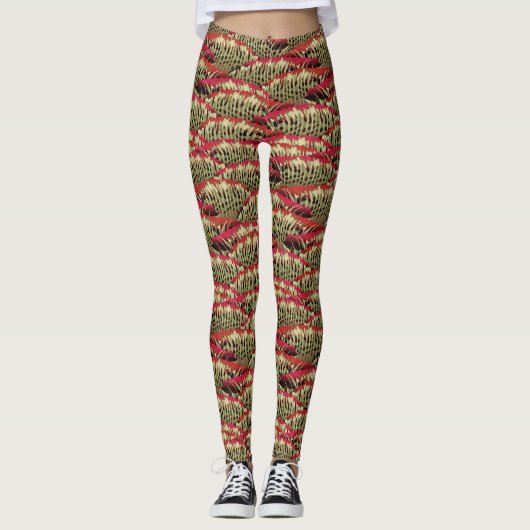 Colorful Grayling Dorsal Fin Fly Fishing Lover Leggings (Vorderseite)