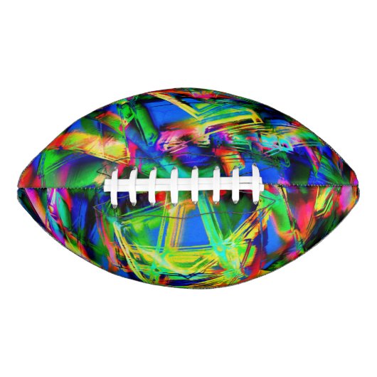 Colorful green stained squares, wrong brush stroke football (Vorderseite)