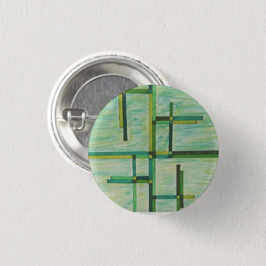Colorful Greens Button (Vorne & Hinten)