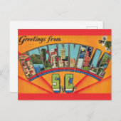 Colorful Greenville SC Gruß Postkarte (Vorne/Hinten)